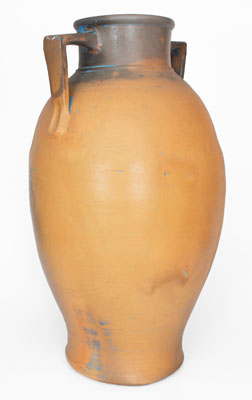 Rare Monumental Salt-Glazed Stoneware Urn, possibly J. Swank & Co., Johnstown, PA