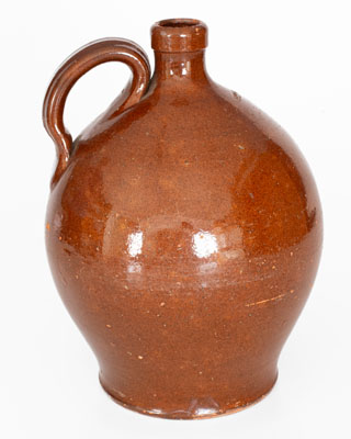 Fine J. BELL (John Bell, Waynesboro, PA) Redware Jug, c1840