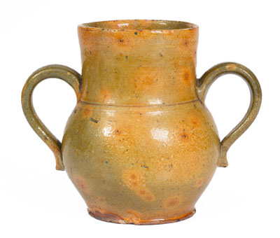 Glazed Redware Vase, probably New England, early to mid 19th century