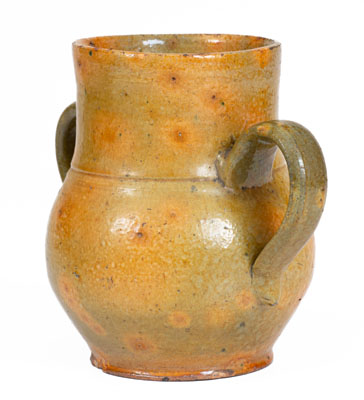 Glazed Redware Vase, probably New England, early to mid 19th century