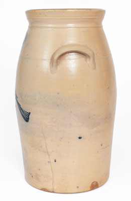 Rare Eight-Gallon HART BRO'S. & LAZIER / BELLEVILLE / ONT. Stoneware Bird Churn