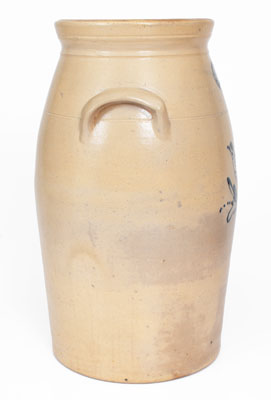 Rare Eight-Gallon HART BRO'S. & LAZIER / BELLEVILLE / ONT. Stoneware Bird Churn