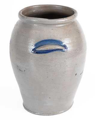 Extremely Rare J. MILLER / ALEX (James Miller, Alexandria, VA) Stoneware Jar, 1820 s