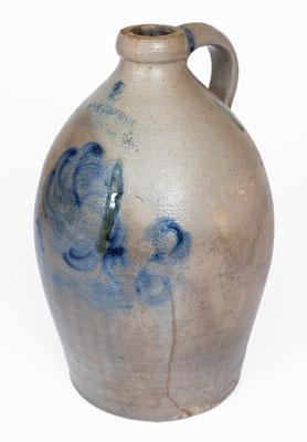 J.W. COWDEN / HARRISBURG, PA Stoneware Jug, circa 1861-65