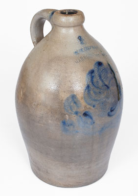 J.W. COWDEN / HARRISBURG, PA Stoneware Jug, circa 1861-65