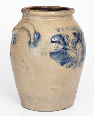 One-Gallon HARRISBURG, PA Stoneware Jar, attrib. John Young Pottery, circa 1856-58