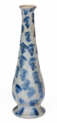 Fine Sponge-Decorated American Stoneware Vase, circa 1850-80