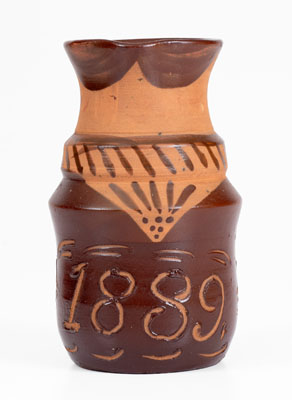 Very Rare Tanware Pitcher w/ Sgraffito 