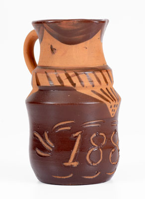 Very Rare Tanware Pitcher w/ Sgraffito 