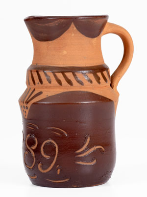 Very Rare Tanware Pitcher w/ Sgraffito 