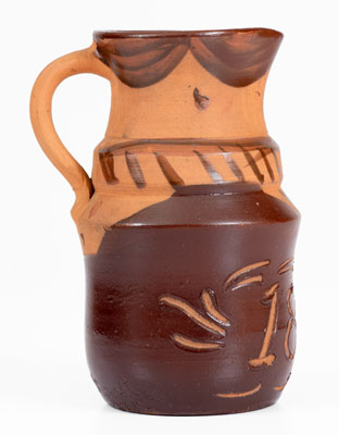 Very Rare Tanware Pitcher w/ Sgraffito 