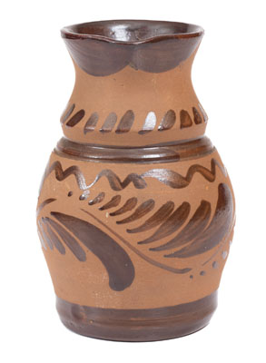 Tanware Pitcher, New Geneva or Greensboro, PA origin, circa 1885