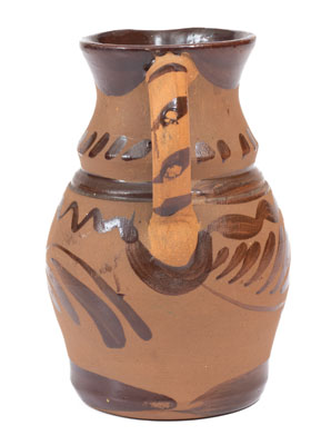 Tanware Pitcher, New Geneva or Greensboro, PA origin, circa 1885