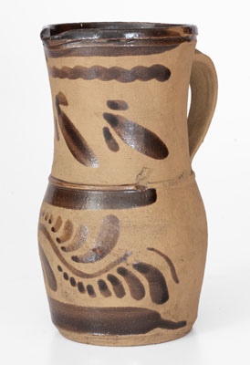 New Geneva or Greensboro, PA Tanware Pitcher, c1885