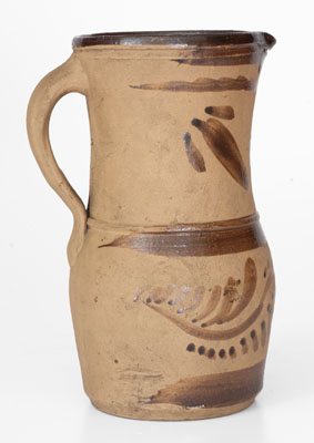 New Geneva or Greensboro, PA Tanware Pitcher, c1885