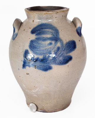 One-Gallon attrib. William Nichols, Poughkeepsie, NY Stoneware Jar, circa 1823