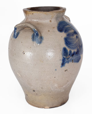 One-Gallon attrib. William Nichols, Poughkeepsie, NY Stoneware Jar, circa 1823