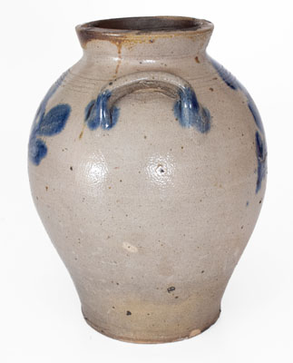 One-Gallon attrib. William Nichols, Poughkeepsie, NY Stoneware Jar, circa 1823