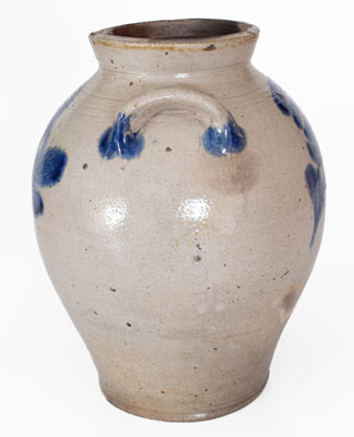 One-Gallon attrib. William Nichols, Poughkeepsie, NY Stoneware Jar, circa 1823