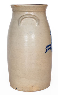 Rare Six-Gallon J. BURGER, JR. / ROCHESTER, N.Y. Stoneware Deer Churn