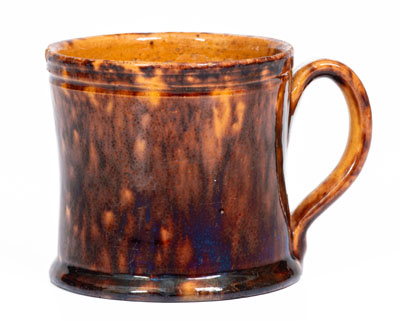 Rare JOHN BELL (Waynesboro, PA) Diminutive Glazed Redware Mug