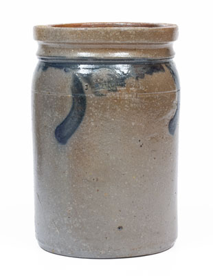 Half-Gallon J. KEISTER & CO / STRASBURG, VA Cobalt-Decorated Stoneware Jar