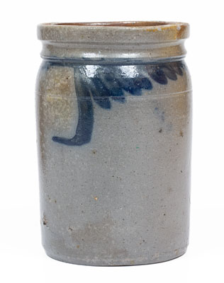 Half-Gallon J. KEISTER & CO / STRASBURG, VA Cobalt-Decorated Stoneware Jar