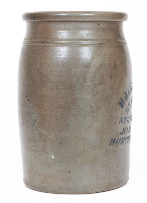 Huntington, West Virginia Stoneware Advertising Jar