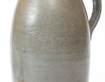 Extremely Rare Putnam County, Tennessee Stoneware Jar: 