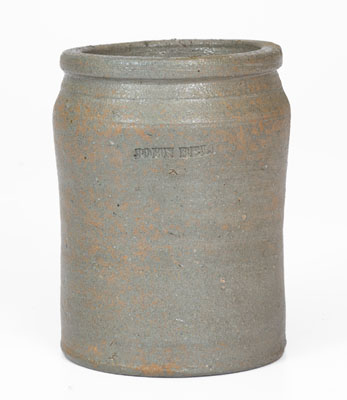 Scarce Small-Sized JOHN BELL (Waynesboro PA) Stoneware Jar, c1840-80