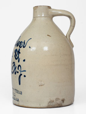 Trenton, NJ Advertising Jug: CASE S PURE CIDER VINEGAR / CLOVER HILL / HUNTERDON CO, N. J.