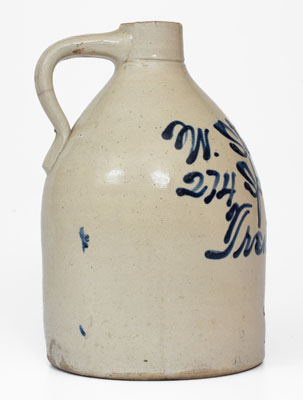 Trenton, NJ Advertising Jug: CASE S PURE CIDER VINEGAR / CLOVER HILL / HUNTERDON CO, N. J.