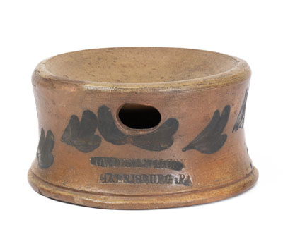 COWDEN & WILCOX / HARRISBURG, PA Stoneware Spittoon, circa 1865