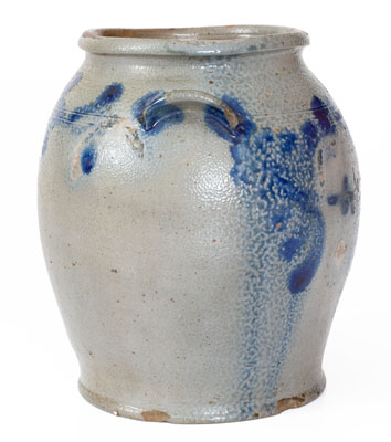 H. SMITH & CO., Alexandria, Virginia Stoneware Jar w/ Floral Decoration