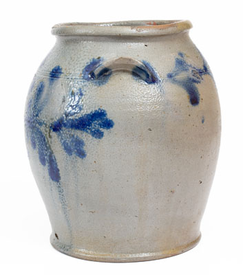 H. SMITH & CO., Alexandria, Virginia Stoneware Jar w/ Floral Decoration