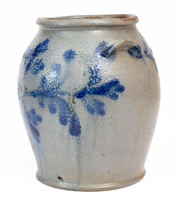 H. SMITH & CO., Alexandria, Virginia Stoneware Jar w/ Floral Decoration