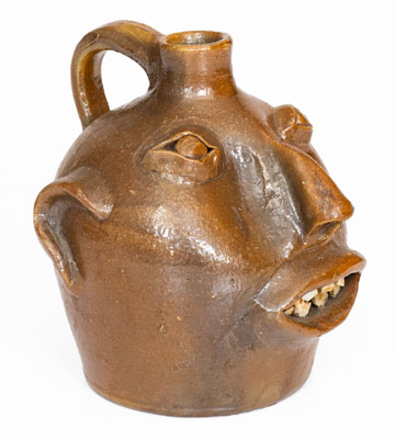 Stoneware Face Jug attrib. Brown Pottery, Arden, NC, second quarter 20th century