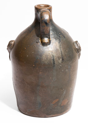 BROWN POTTERY (Arden, North Carolina) Stoneware Face Jug, c1930