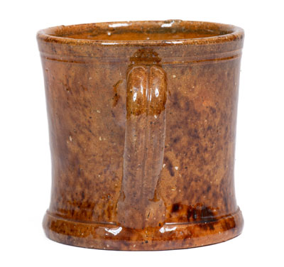 JOHN BELL (Waynesboro, PA) Glazed Redware Mug, circa 1840-80