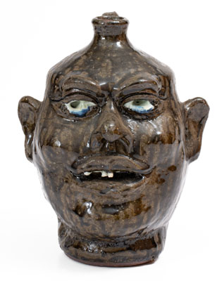 Lanier Meaders Pottery Face Jug, Cleveland, Georgia, circa 1985