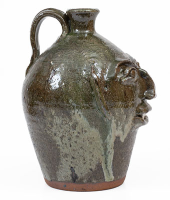 B.B. CRAIG / VALE, N.C. Stoneware Face Jug, early fourth quarter 20th century