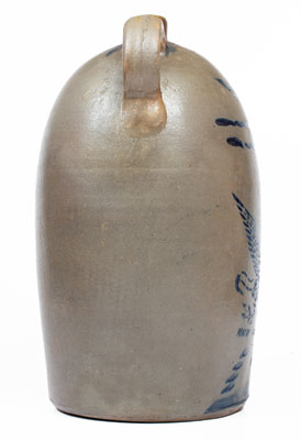 Five-Gallon R.T. WILLIAMS / NEW GENEVA, PA Stoneware Double-Handled Jug, c1880