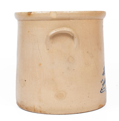 Six-Gallon OTTMAN BRO S / & CO / FORT EDWARD, N.Y. Crock w/ Chicken Pecking Corn