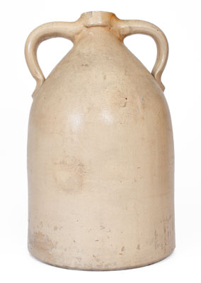 Six-Gallon SATTERLEE & MORY / FORT EDWARD N.Y. Stoneware Water Cooler, c1870