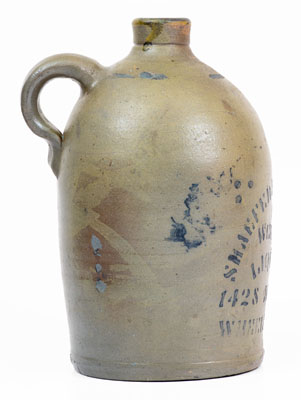 Half-Gallon Stoneware Jug w/ Wheeling, WV Advertising, circa 1880