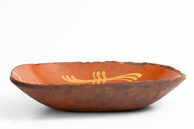 Slip-Decorated Redware Loaf Dish, Pennsylvania, second quarter 19th century