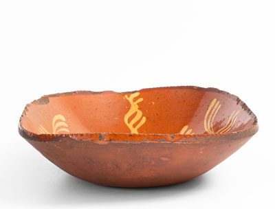 Slip-Decorated Redware Loaf Dish, Pennsylvania, second quarter 19th century