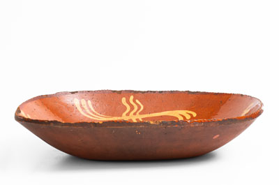 Slip-Decorated Redware Loaf Dish, Pennsylvania, second quarter 19th century