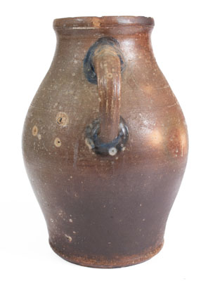 Stoneware Pitcher Inscribed 