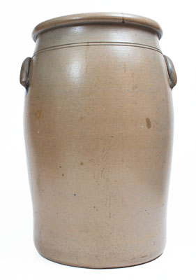 Fine Sixteen-Gallon T.F. REPPERT / EAGLE POTTERY / GREENSBORO, PA. Crock w/ Eagle Motif